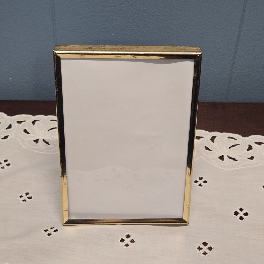 Vintage Ornate Brass 5x7" Photo Picture Frame